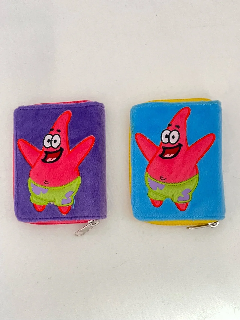 Vintage Patrick Star Plush Zip Wallet - Y2K Deadstock